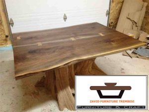 meja antik kayu trembesi