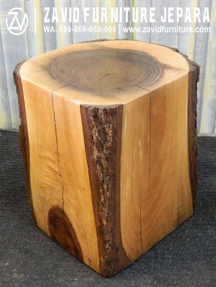 kursi trembesi stool terunik kayu solid terbaru