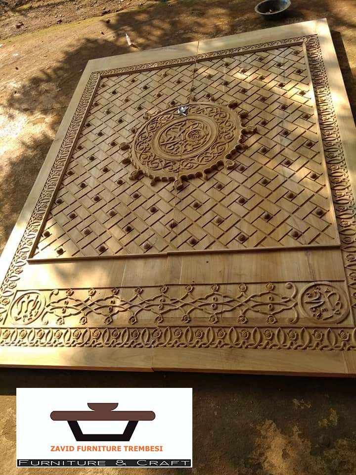 Jual Pintu Masjid Nabawi Kayu Jati Ukiran Mewah
