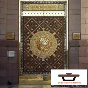 Jual Pintu Masjid Nabawi Kayu Jati Ukiran Mewah