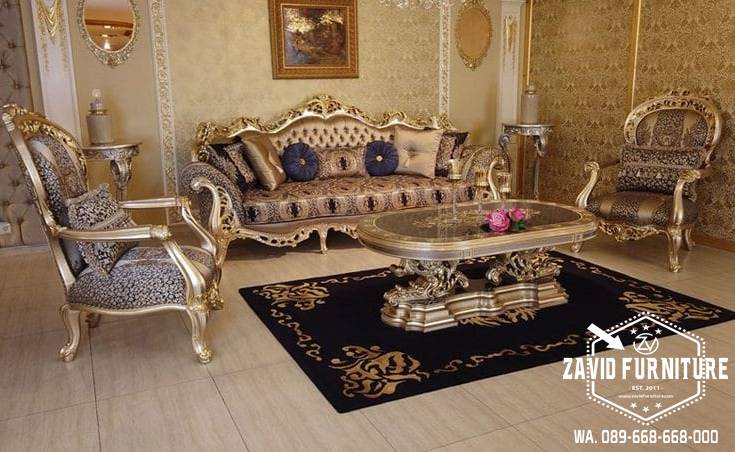 Jual Sofa Mewah Warna Gold Cat Duco