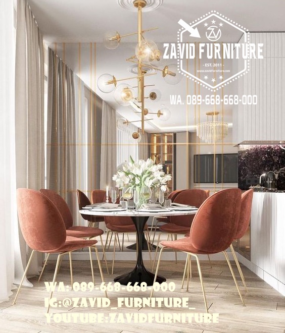 Jual Meja Makan Marmer 6 Kursi Padang Nanggalo Harga Murah Mewah