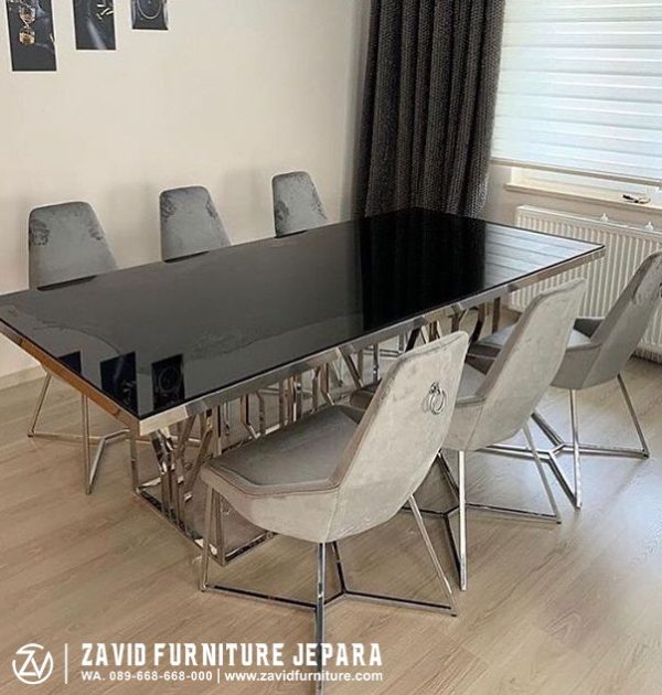 eja Makan Marmer Mewah Elegan Modern Elegan Desain Kekinian