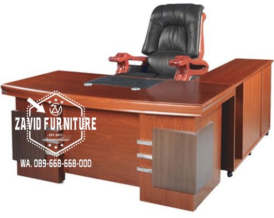 Meja Kantor Direktur Unik Mewah Kayu Jati Berkualitas