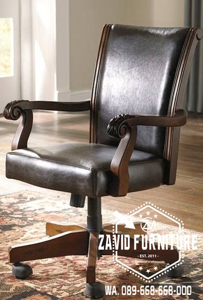 Kursi Kerja Direktur Mewah Jati Berkelas Terbaru