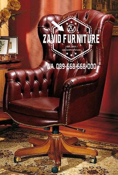 Kursi Kantor Direktur Full Jok Berkualitas Kayu Jati Terlaris
