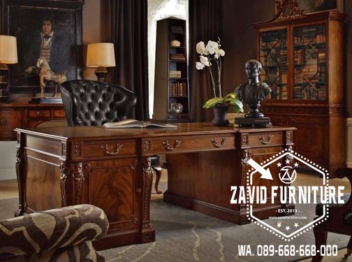 Meja Kantor Direktur Simple Elegan Desain Modern Kekinian