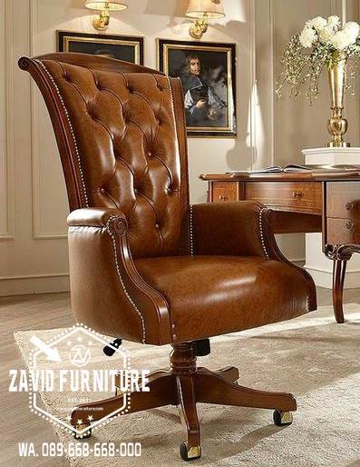Kursi Direktur Kayu Jati Model Mewah Elegan Terlaris Bandung