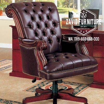 Kursi Kantor Direktur Jati Model Unik Desain Paling Laris Banten