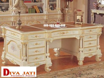 Meja Kerja Kantor Direktur Jati Modern Paling Laris Kualitas Paling Bagus