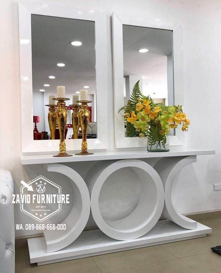 Meja Konsul Minimalis Kayu Jati Model Simple Termurah