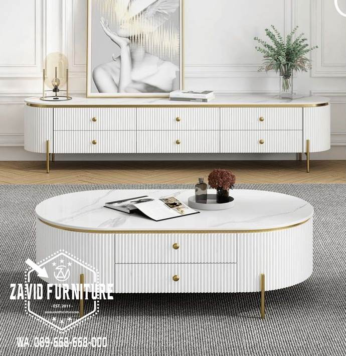 Jual Coffe Table Stainless Modern Harga Paling Murah