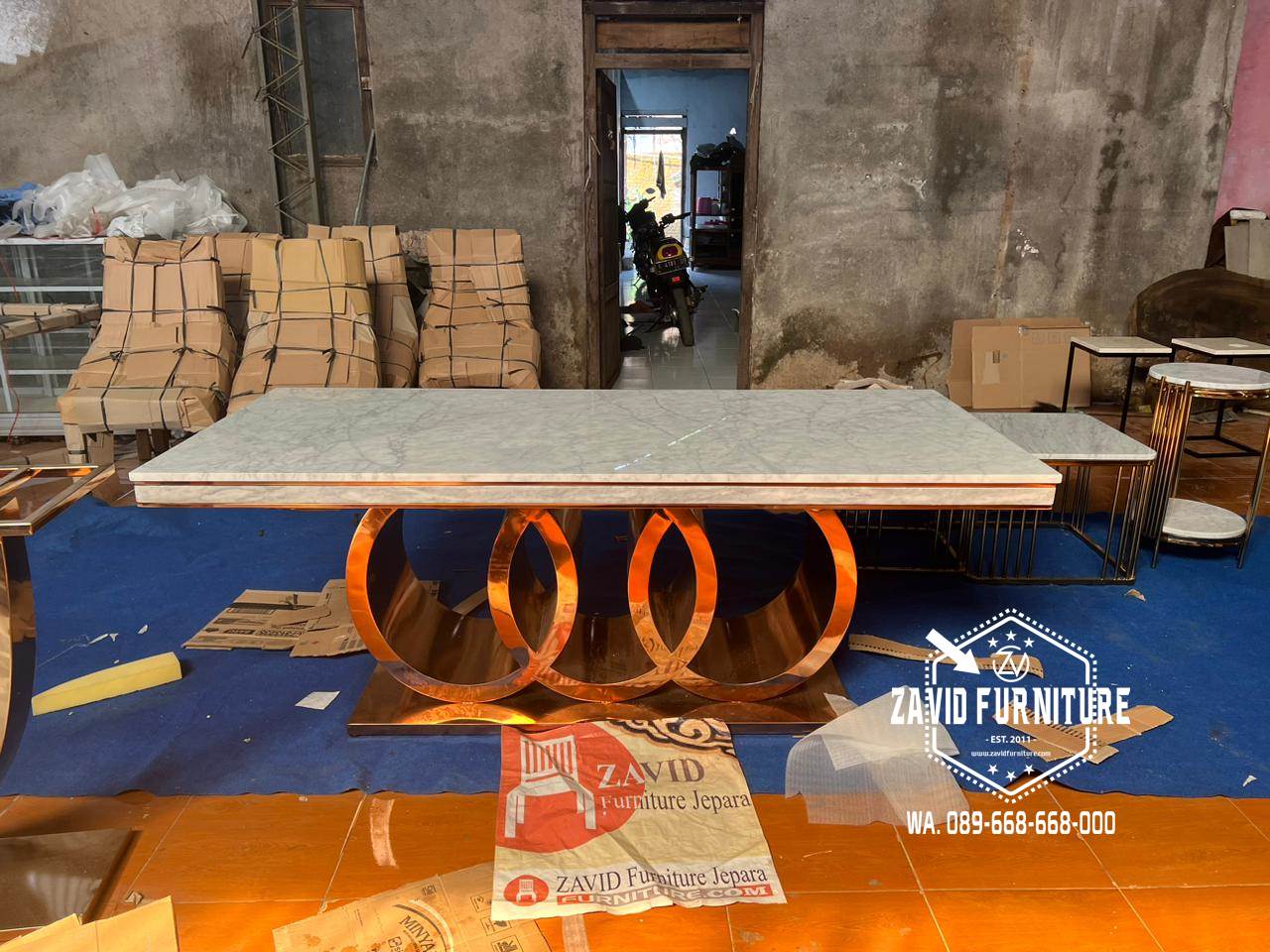 Kaki Meja Makan Stainless Stell Modern Paling Murah