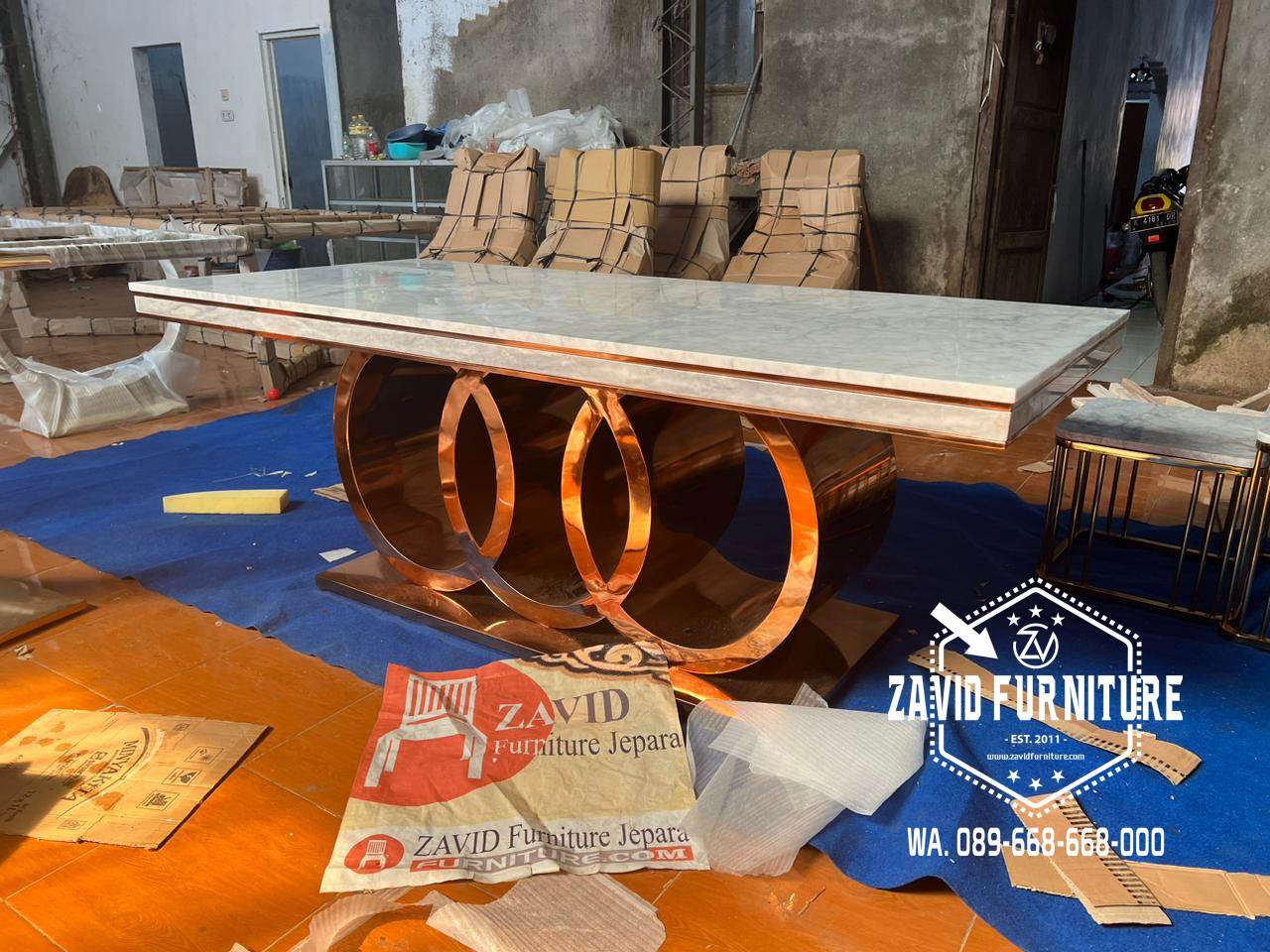 Kaki Meja Makan Stainless Stell Modern Paling Murah