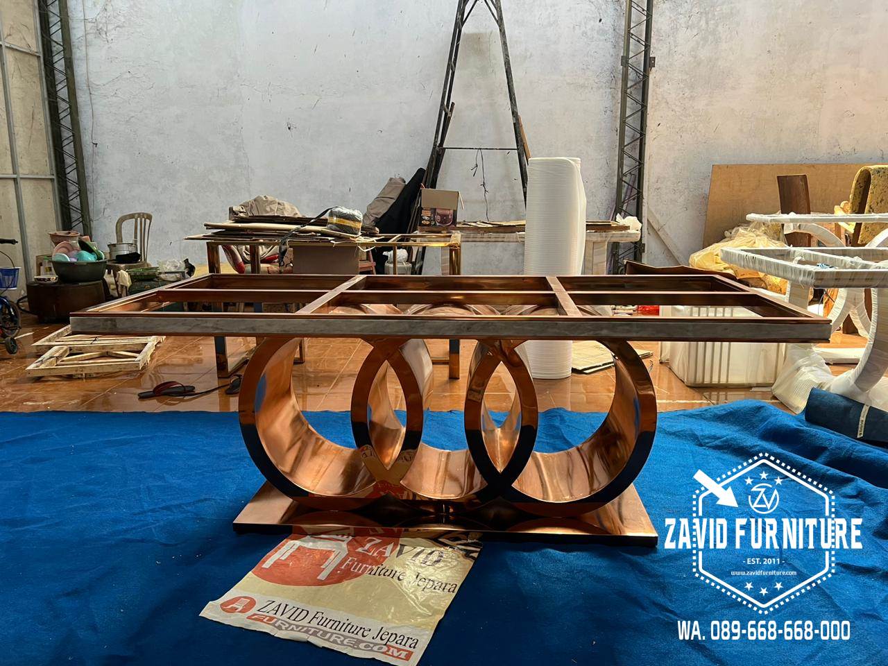 Kaki Meja Makan Stainless Stell Modern Paling Murah