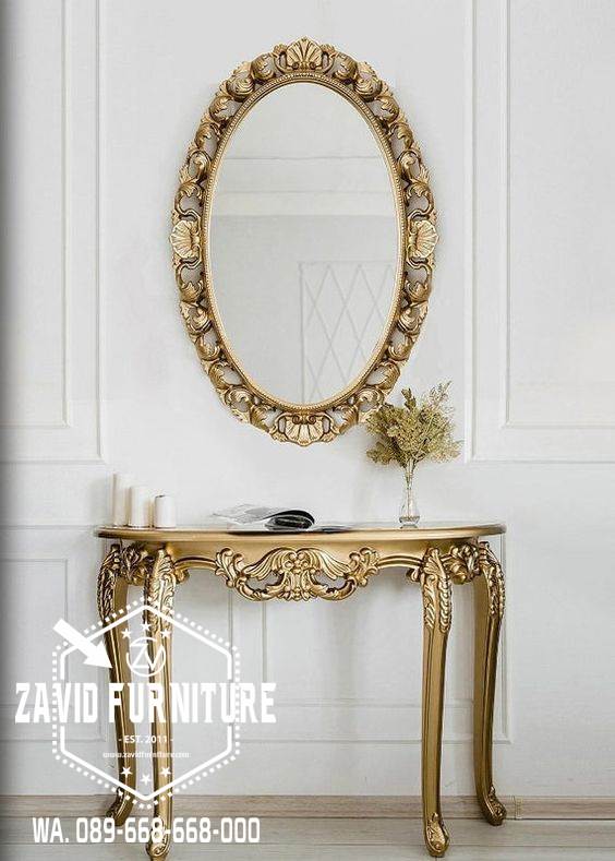 Meja Konsul Mewah Ukiran Klasik Model Terbaru