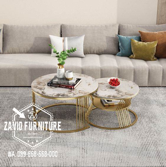 Coffe Table Stainless Modern Harga Paling Murah