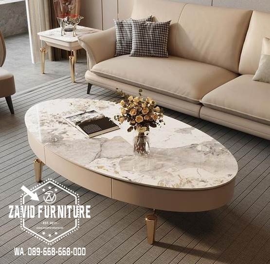 Coffe Table Stainless Modern Harga Paling Murah