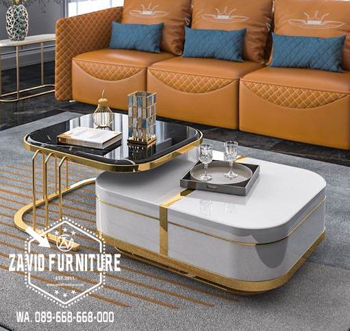 Coffe Table Stainless Modern Harga Paling Murah