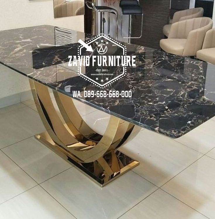 Kaki Meja Stainless Gold Mewah Elegan Paling Laris