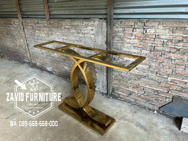 Meja Konsul Stainless Glossy Bagus Dan Murah