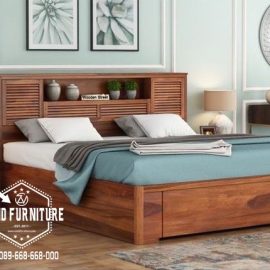 tempat tidur minimalis desain sandaran kombinasi salur