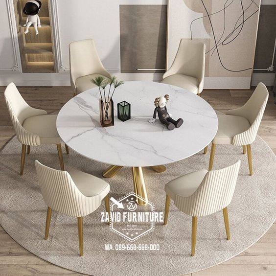 kursi makan stainless salur belakang