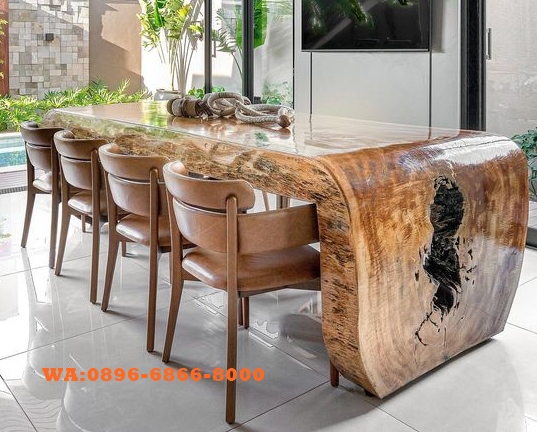 Meja Makan Kaki Lengkung Bogor Trending