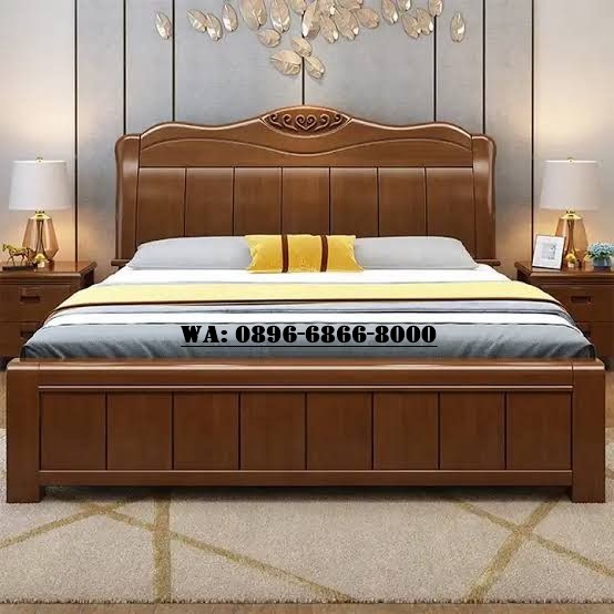 Dipan Tempat Tidur Jati Minimalis