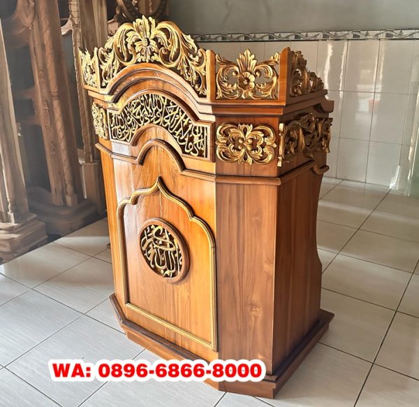 Jual Podium Masjid Kayu