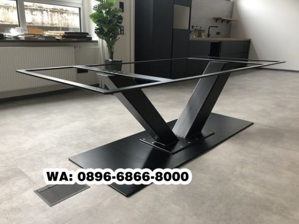 Kaki Meja Besi V Tebal