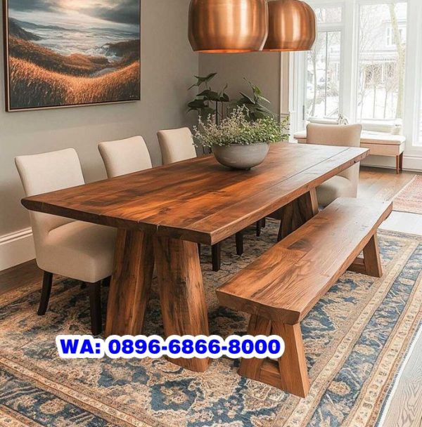 Meja Kursi Kayu Trembesi Cianjur