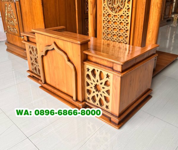 Mimbar Lesehan Terbaru Kayu Jati Bogor