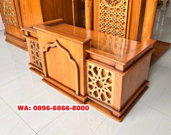 Mimbar Masjid Lesehan Minimalis Semarang Kayu Jati