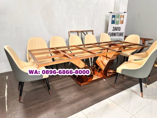 Produk Meja Makan 10 Kursi Stainless Semarang