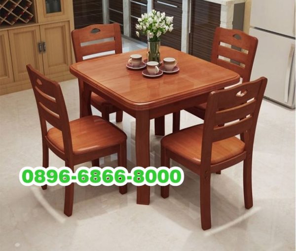 Meja Makan Persegi Kayu jati