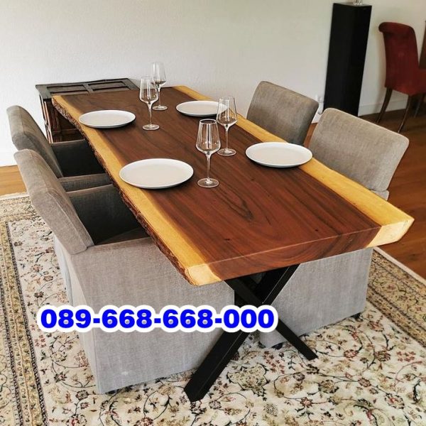 Meja Trembesi Alami Tebal