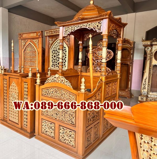 Mimbar Kaligrafi  Mewah Terbaru