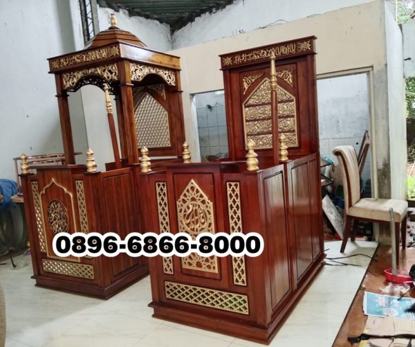 Produk Asli Mimbar Kubah Kayu Jati