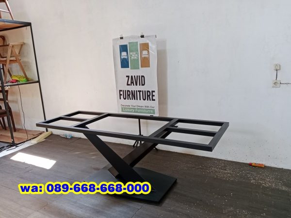 Kaki Meja Besi Silang