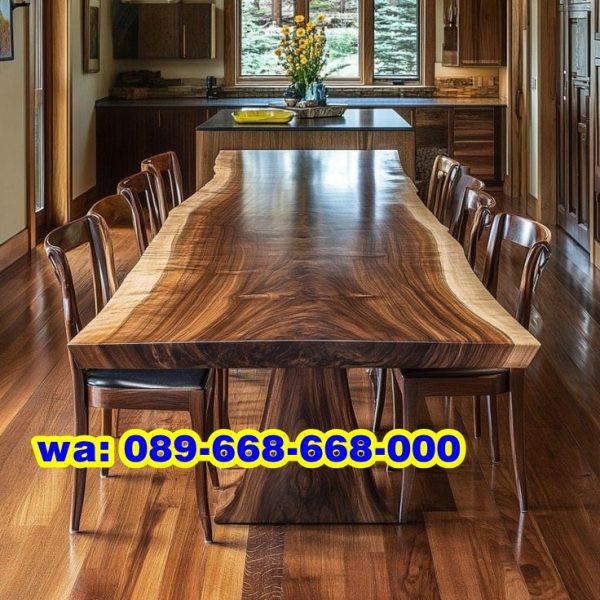 Meja Trembesi Utuh Corak Unik