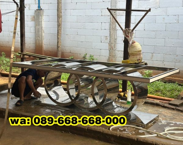 Kaki Meja Makan Minimalis Stainless