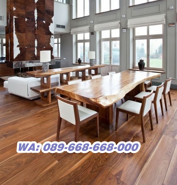 Meja Kayu Utuh 8 Kursi