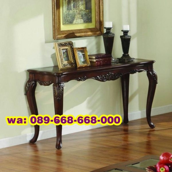 Meja Konsul Kayu Jati Klasik