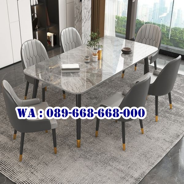 Meja Makan Marmer Minimalis