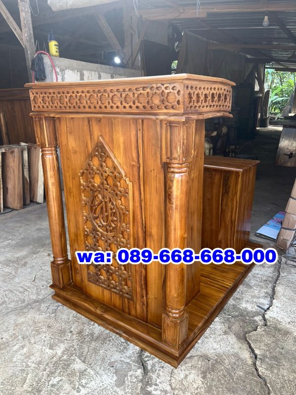 Mimbar Masjid Minimalis Dudukan