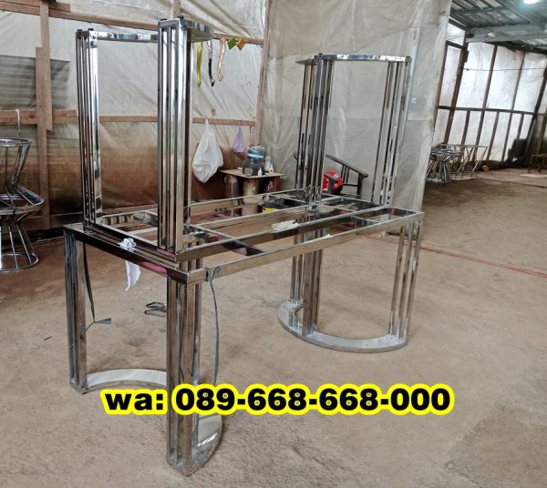 Rangka Stainless Meja Silver