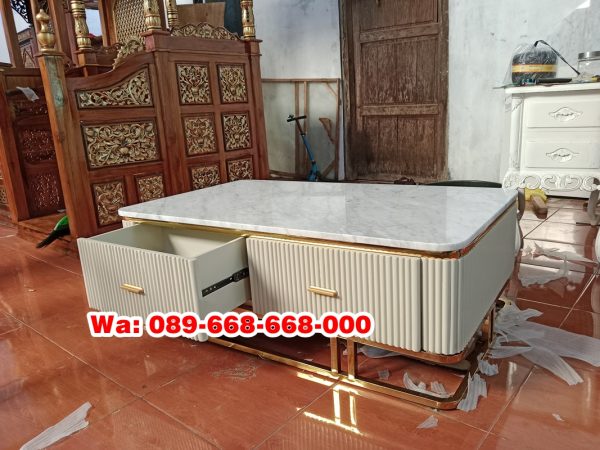 Coffe Table Minimalis Dua Laci