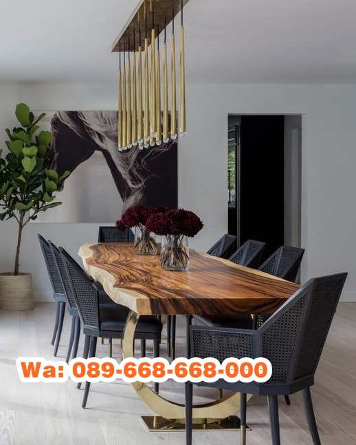 Meja Trembesi Kaki Cincin