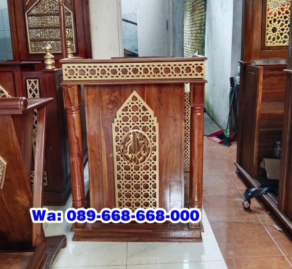Podium Masjid Kayu Jati Terlaris